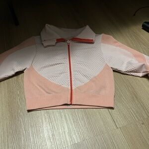 SHEIN Pink and Red workout jacket